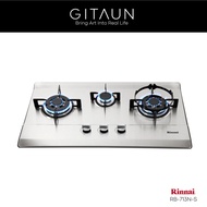 [RINNAI] 3 Burner Gas Hob / RB-713N-S (Stainless Steel)