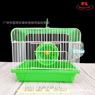 Fulin hamster cage Portable Takeaway cage hamster Castle Pet cage Metal hamster cage hamster cage