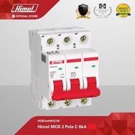 HIMEL MCB 3 Pole 3P Phase 2A 4A 6A 10A 16A 25A 36A 40A 63A 415V 6KA