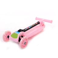 3 Wheel Scooter with Light Blue/Pink Kids Scooter Ride Toys Gift for 3-5 Boys Girl Student