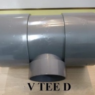 RUCIKA V TEE D 3 X 2 1/2 INCH PVC / RUCIKA VOLK TEE D 3 X 2 1/2 INCH / V TEE D 3 X 2 1/2 R