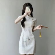 Dress  连衣裙 / 新中式旗袍新款2025改良版年轻款少女小个子夏季新款绝美连衣裙03.30