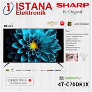 SHARP 4K UHD ANDROID 11 DIGITAL TV 70 INCH 4T-C70DK1X