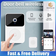 Door Bell Camera WIFI Smart Visual Wireless Doorbell with Camera Phone Remote Home Security Systems Video Intercom HD Night Vision USB Rechargebale