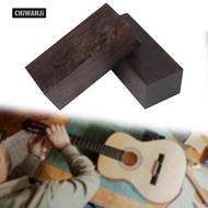[CHiWANji] 2x Black Ebony Wood Lumber Block Craft DIY Wood Carving Smooth Surface Bridges Musical Lu