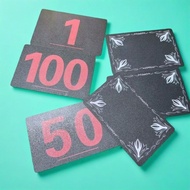 ❤❤❤❤✨Single-Sided PVC Plastic Waterproof Row Number Card Number Card Leisure Game Lottery Pool Group
