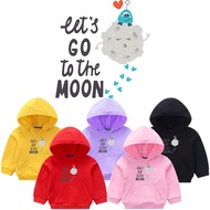 Monster Lets Go To The Moon Children's Hoodie Sweater Ages 1-6 Years
