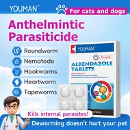 YOUMAN Cat&Dog Deworm Tablets  Cat Dewormer Dog Dewormer