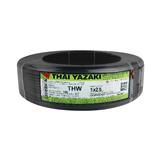 สายไฟ THW IEC01 YAZAKI 1x25ตร.มม. 100 ม. สีดำ