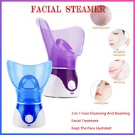 【Hot Air】Facial Steamer Spa Sinus Steam Therapy Hot Steam Inhaler Facial steamer sauna Mist Moisturizer Nano Steamer Sprayer for Face Nose cold cough nasal allergies flu Facial Mask Skin Humidifier Facial Hot steamer