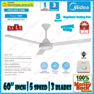 Midea Ceiling Fan MFC-60A23 60 inch Ceiling Fan 3 iron Blades 5 speed (Regulator)