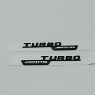 Car Side Emblem Sticker for Mercedes AMG TURBO 4MATIC BITURBO 4MATIC+