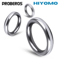 PROBEROS 50PCS 304 Stainless Steel Snap Split Ring for Jigging Casting Seamless Solid Ring Lure Conn