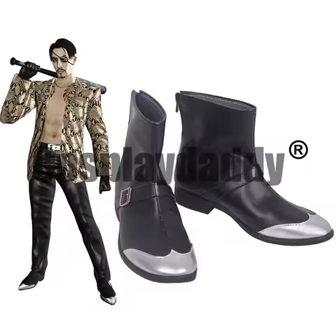 IN STOCK Yakuza Kiwami Goro Majima One-Eyed Demon Mad Dog of Shimano no Kyoken Cosplay Shoes Boots S