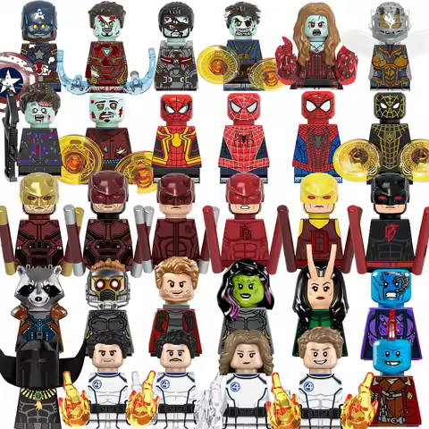 Hot Toys - Superhero X0328 X0346 Classic Collection Building Toys - Popular Movie Character Brick To