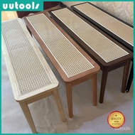Solid Wood Rattan Bench Dining Chair Bench Chair 3 Seater Bench Chair bedroom bed end stool 7851