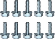 EOPOAYI M10 x 1.25 Bolt 25mm Hex Head Flange Screw Compatible with Most Brands of ATV UTV Quad 4 Whe