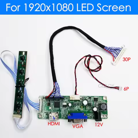 Driver Kit for LM230WF3 T215HVN01 1920X1080 8bit 30Pin LVDS LCD monitor panel 30Pin HDMI+VGA display