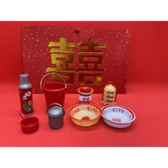 Miniature Dollhouse Betrothal Gift Ceremony 过大礼 , Guo Da Li, Chinese Wedding Ceremony Gift Set, doll