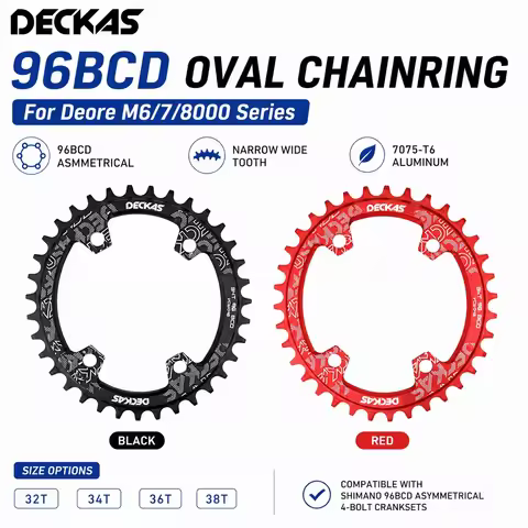 Deckas Chainring Oval 32T 34T 36T 38 Tooth 96BCD for M7000 M8000 M9000 deore Cycling Bike Bicycle Ch