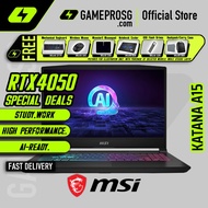 MSI Katana A15 AI Gaming Laptop — Sharp Combat Ready — RTX 4050 - 15.6" 144Hz - Ryzen 7 - 16GB - 1TB