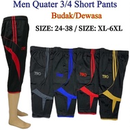 (HARGA TERMURAH) Seluar Pendek T90 3suku Budak & Dewasa / Short Pants Kids & Adult / Seluar Sukan T9