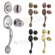 NELON Grip Handleset - Knob 1219 (Main Door Lock / Entrance Door Lock / HDB Main Door Lock / Thumbpr