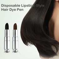 Disposable Lipstick Shape Hair Color Dyeing Pen Plant Hair Stick Temporary Hair Dye For C1j6
