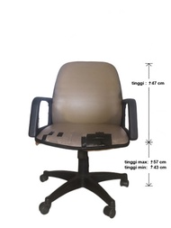 Kursi Kantor / Kursi Kerja hidrolik dengan lengan bekas