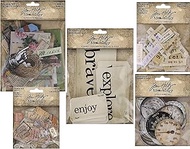 Tim Holtz Idea-Ology 2022 Memoir Ephemera Pack, Flashcards, Curator Snippets, Number Snippets and Ga