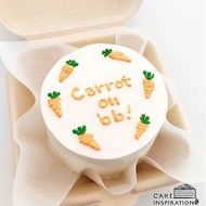 [ Cakeinspiration ] Carrot Design Happy Birthday Lunch Box Birthday Cake (R23)