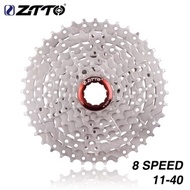 ZTTO 8 SPEED CASSETTE SPROCKET GEAR SIZE 11T - 40T OR 11 - 40 SILVER COLOR
