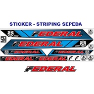 FEDERAL BIKE STICKER VARIATION BIKE ART STICKER STRIPING