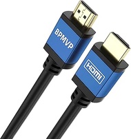 BPMVP 4K HDMI Cable 50 ft (15.24m) Ultra HD High Speed 4K60Hz HDMI 2.0 Cable with Signal Booster Support 4K,2160P,1080P,3D,Ethernet and Audio Return (ARC), HDR,Bandwidth 18Gbps