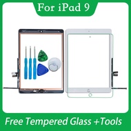 For iPad 9th 10.2" 2021 Touch Screen Digitizer Glass A2602 A2603 A2604 A2605 with Adhesive,Tool Kit+