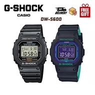 【Original】DW-5600BB-1 Black Digital Sports Watch Resin Band for Unisex Dw5600 Full Set & Bag Jam Tan
