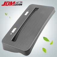 JDMGRAM Carbon Fiber Car Front Side License Plate Frame For Mitsubishi Xpander Triton ASX Grandi Sto