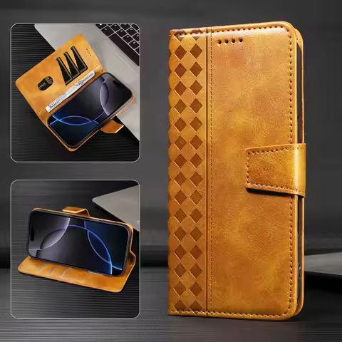 Leather Phone Case For Realme 8 9 10 11 12 13 Pro Plus Realme13 Pro+ 8i 9i 4G 5G Magnetic Book Flip 