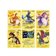 Hot Pokemon Metal cards Pokemon Pokemon Pokemon English Metal Card pieces children's toys Collectibl