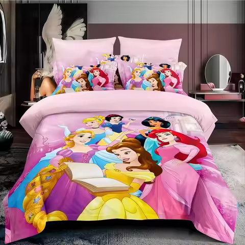 Gorgeous Princesses Duvet/Doona Cover Set Single Twin Double Queen King Cal King Size Bed Linen Set