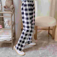 Checkered Cotton Pajama Pants For Women/Men SleepWear