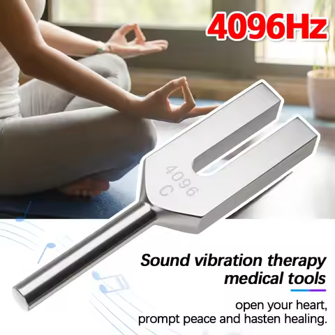Crystal 4096HZ Medical Tuning Fork High-frequency Energy Aluminum Alloy Healing Sound Vibration Phys