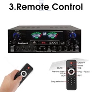 Sunbuck 5.1 channel  AV-888BT power amplifier home theater karaoke amplifier bluetooth stereo bass support 2 subwoofer