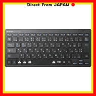 ELECOM USB-A Keyboard Wireless (Receiver Included) Pantograph Mini Keyboard Black TK-FDP098TBK