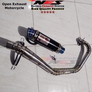 Knalpot Motor Mx King Sonic150 Gtr150 Mx135 Satria Fu Leher Underbone Road Race