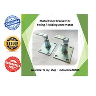 High Quality Metal Floor Bracket with Screw for Swing / Folding Arm - Auto Gate System (1 Pair)