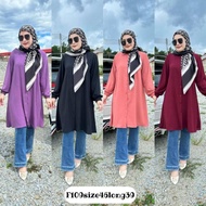 kemeja labuh F 109 PLAIN... saiz 46