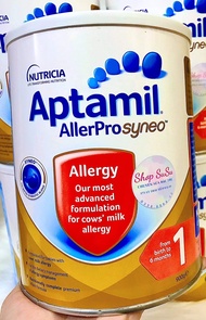 (NỘI ĐỊA ÚC) Sữa Aptamil Allerpro Syneo Cho Bé Dị Ứng Đạm Bò Hộp 900gr Số 1