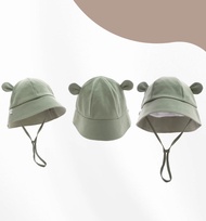 Bubaby หมวกปีกกว้างมีหูหมีมูดา / Muda Round-Brim Hat with Bear Ears