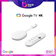 (ประกัน 1ปี) Chromecast Gen4 with google TV 4K สีขาว